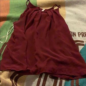Maroon top